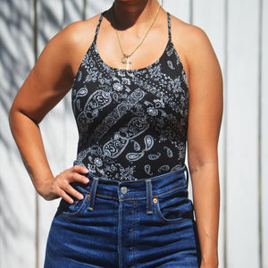 Black Bandana Bodysuit